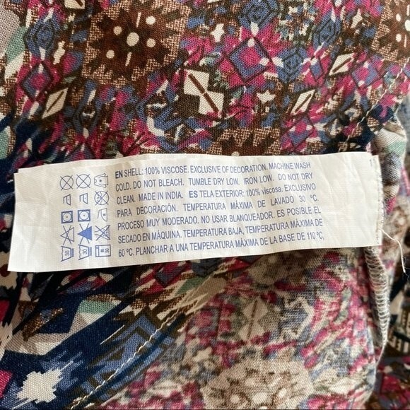 Forever 21 Boho Womens Top size Medium Fit Flare Southwest - Picture 8 of 11